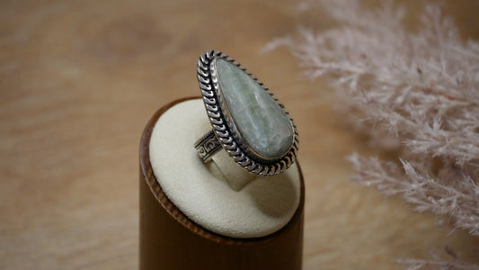 Seraphinite Sterling Silver Ring